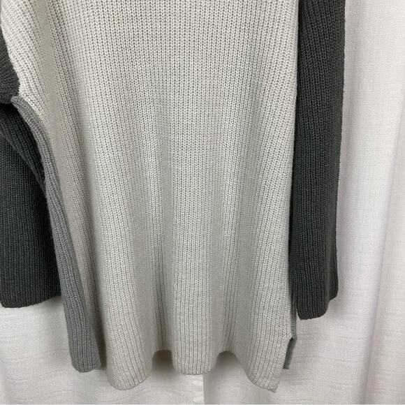 Lane Bryant Gray Colorblock Turtleneck Long Sleeve Sweater Sz.18/20 NWT - Picture 14 of 16
